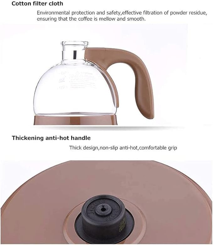 Coffee Machine Brewing Electric Siphon Pot Coffee Machine Home Electric Siphon Coffee Pot Manual Brewing Glass Pot 20240309