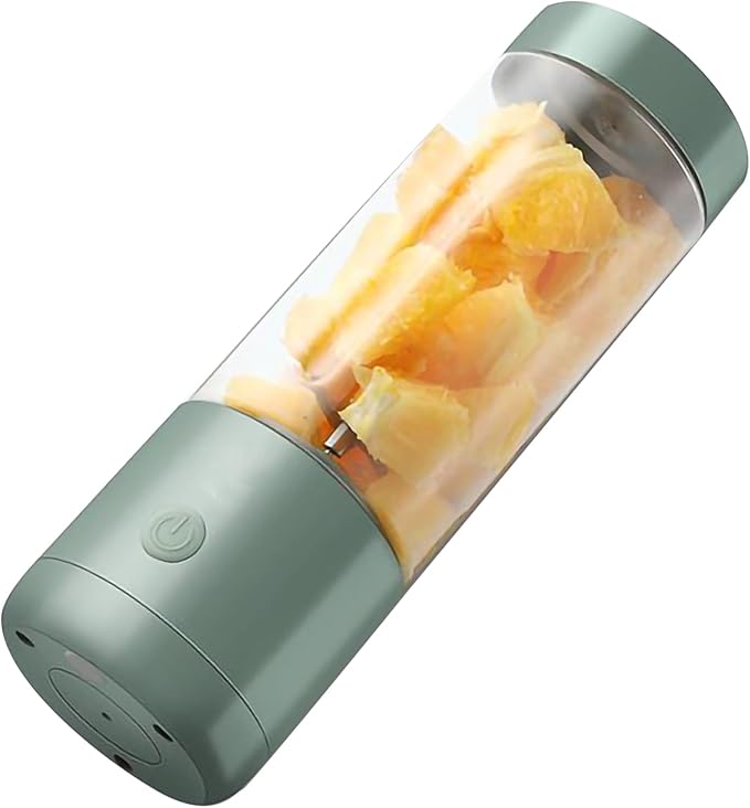 Zerodis Portable Blender High Speed Rotation Multifunctional USB Electric Juicer for Home Travel 400ml Juice Extractor with travel blender for fruits and vegetables (Double-edged)