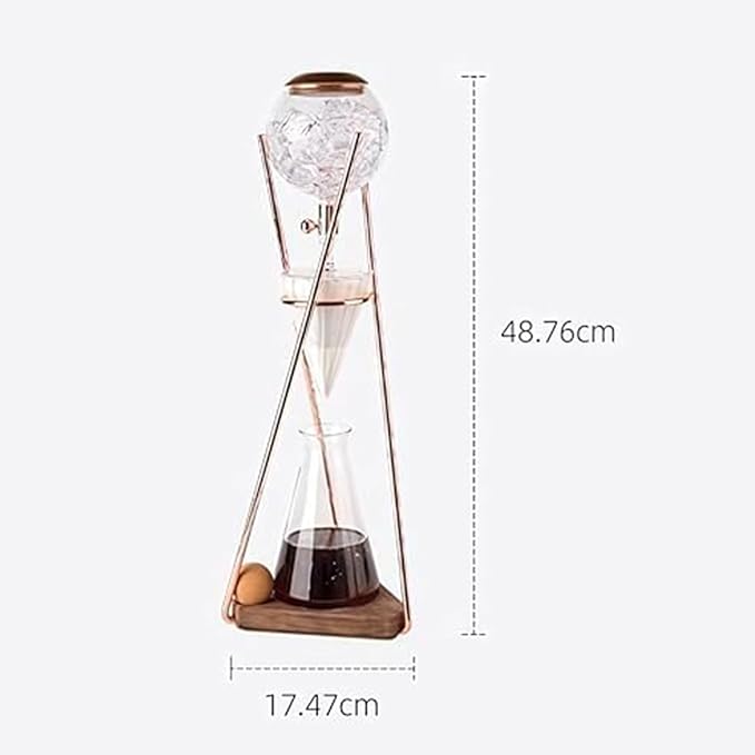 Cold Brew Drip Tower Iced Coffee Maker Ice Drip Coffee Maker Large Capacity Cold Brew Tower for Home Reusable Cold Tea Maker Perfect for Commercial Offices and Home Use