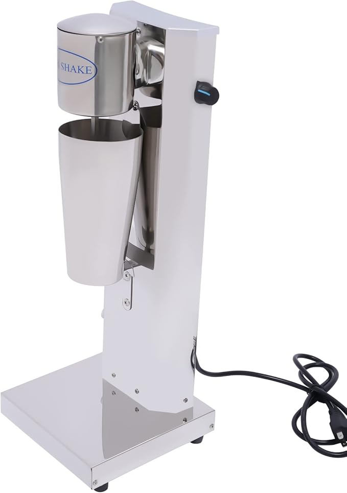 800ML Milk Shaker Stainless Steel Single Head Milk Shake Machine180w16000RMP Milkshake Drink Mixer Machine Blenders Mixer Kitchen Commercial 110V