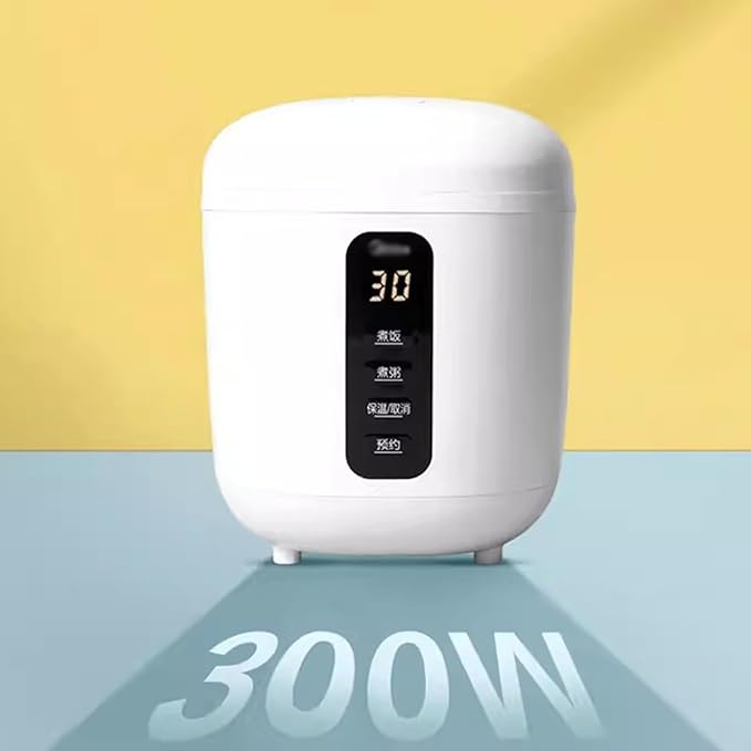 GRFIT 0.8L Rice Cooker Multi-Function Mini Electric Cooker 24H Appointment Kitchen Non-Stick Pan for Dormitory Office