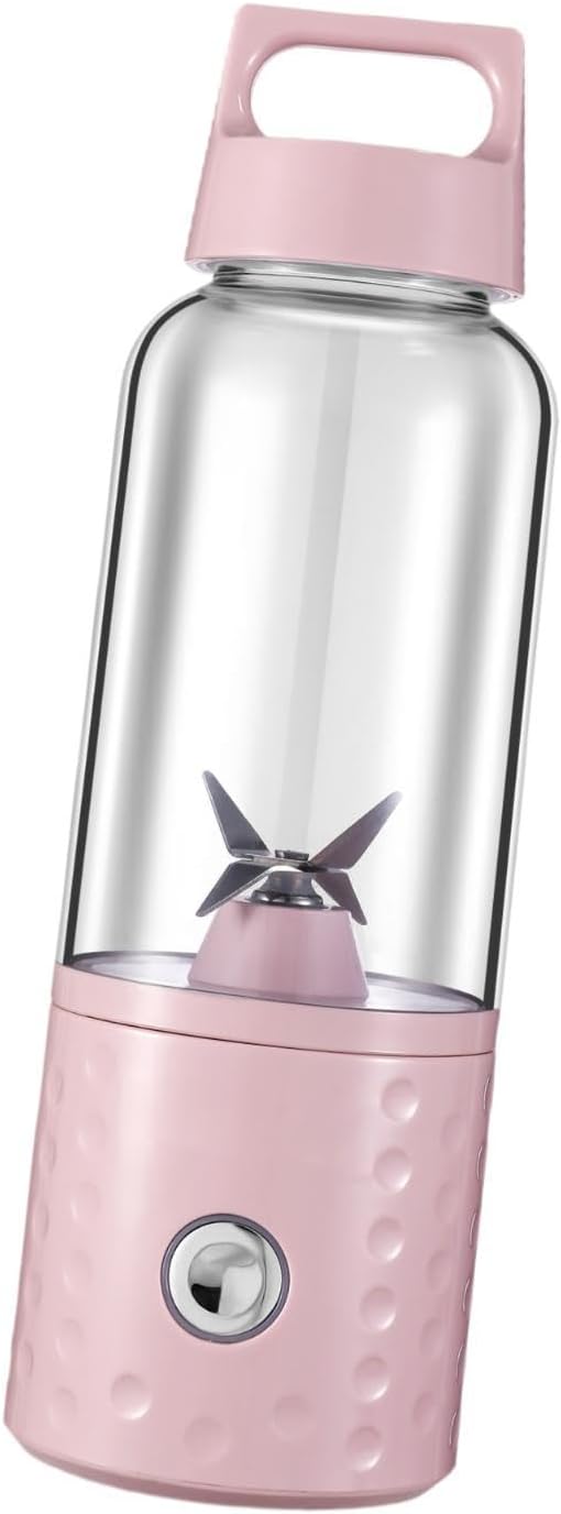 Portable Juicer Blender Electric Juicer Handheld Fruit Juicer Personal Fruit Mixer Mini Blender Cup Citrus Juicer Pink(Pink)