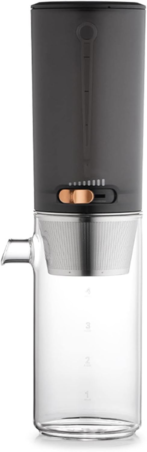 Ice Cold Brew Coffee Maker 400ml Portable Reusable Ice Drip Coffee Filter Glass Percolators Espresso Kitchen Tools Pot Ice Cafe MakerBlack