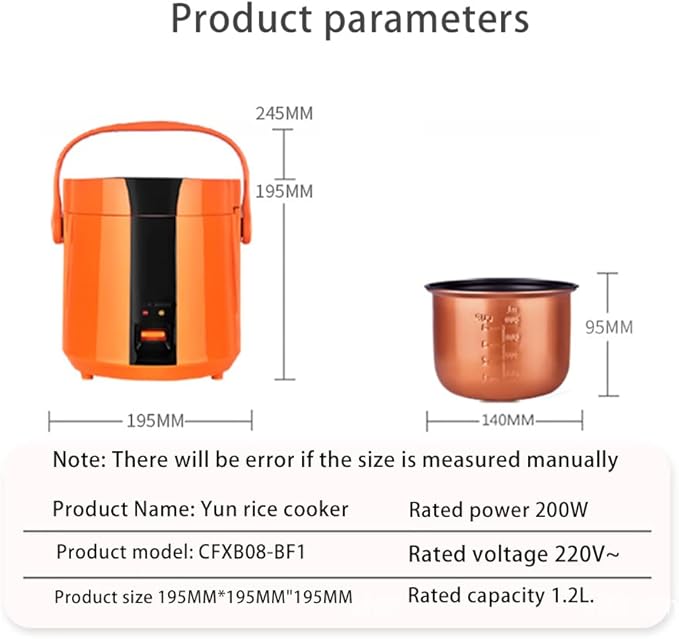 Rice Cooker Mini Rice Cooker And Steamer Electric Multicooker With Removable Non-Stick Rice Pot