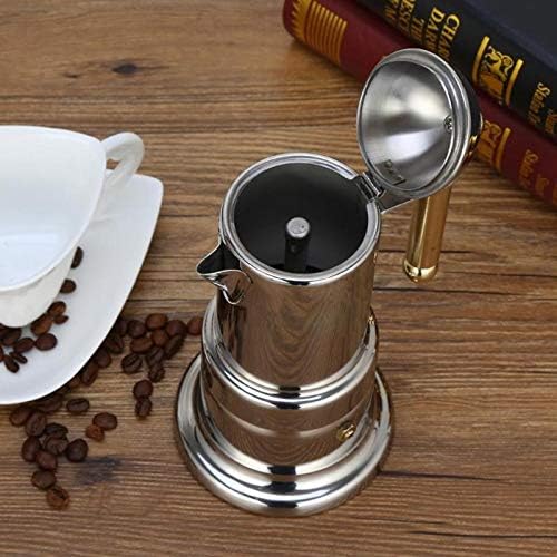 Coffee Machine 200Ml 4 Cups Stainless Steel Coffee Pot Moka Coffee Maker Teapot Filter Automatic Coffee Machine Espresso Machine