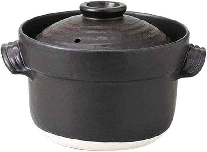 Set of 3 Daikoku Rice Cooker 10.6 x 8.5 x 6.7 inches (27 x 21.5 x 17 cm) [Earthenware Pot] [Restaurant Commercial Use]