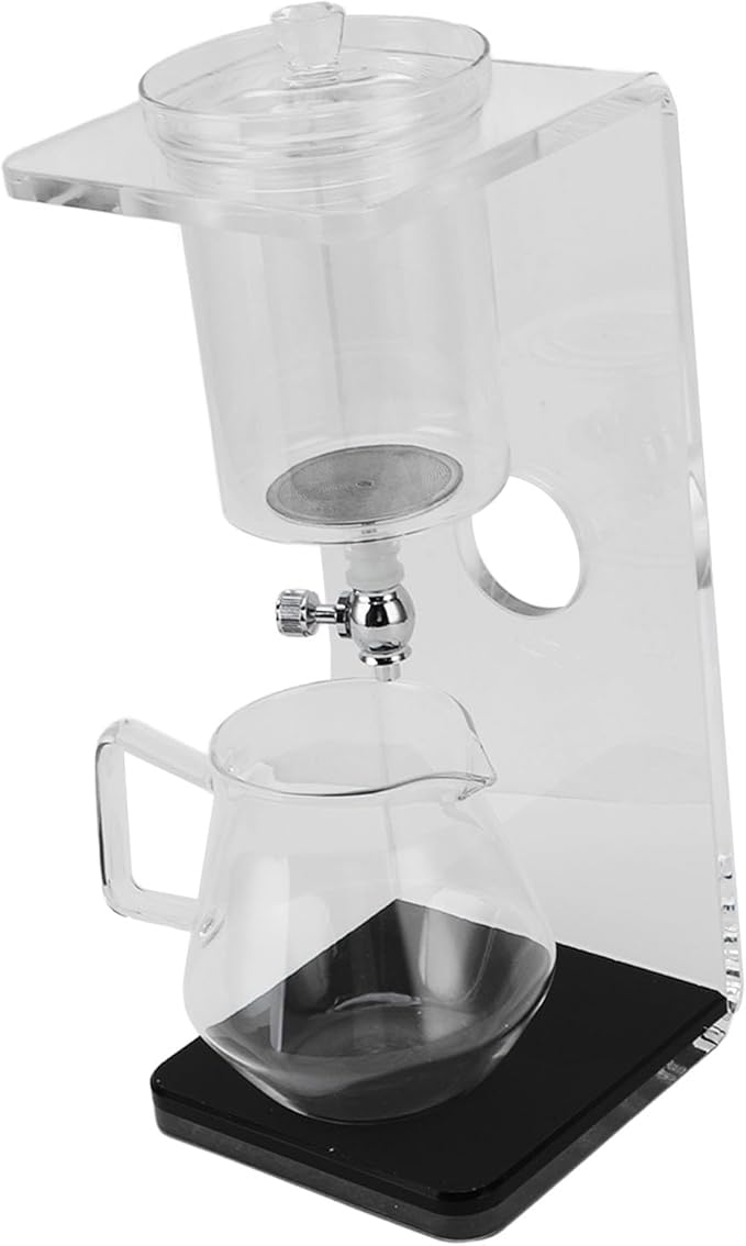 Generic Cold Brew Dripper Portable Glass Green Tea Drip Tower Cold Drip Coffee Maker Teapot Water Separation Enchanti Infuser Pot for Home Office