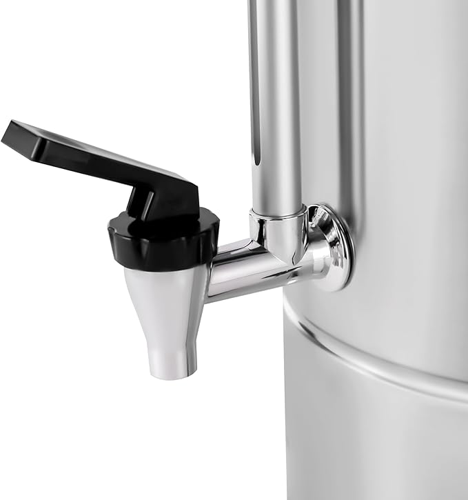 50-Cup 8 L Percolate Coffee Urn110V 1KW Commercial Grade Stainless Steel Coffee Maker Hot Water UrnHot Coffee Dispenser for HomeOfficeWedding PartyBuffet Catering (8 L)