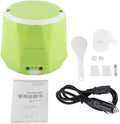 24V 140W 1.6 LElectric Portable Multifunctional Rice Cooker Food Steamer for Car Truck Outdoor Small Portable Electric Rice Cooker Portable Rice Cooker (green)