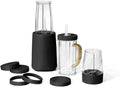Personal Blender 12-Piece Set 240W Power BPA-Free Dishwasher Safe with Travel Cup and Grinding Blade (Black Sesame)