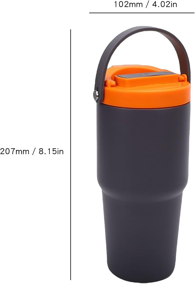 Yosoo Portable Coffee Machine Steel Insulated Portable Coffee Maker 600ml Bottle with Electric Extraction for Travel Office and Outdoor Use