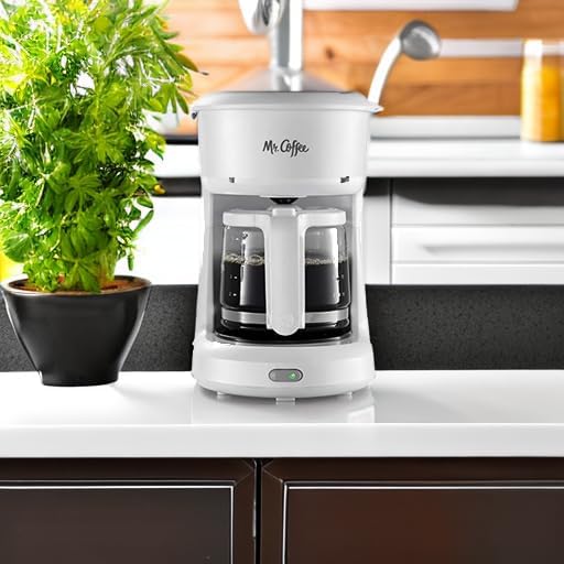 Mr. Coffee 2134286 ® 5-Cup Mini Brew Switch Coffee Maker White