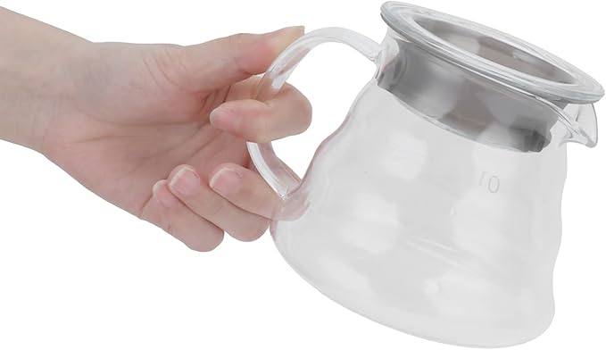 ZJchao Pour Over Coffee Maker Pot Set Coffee Making Kit with Container Funnel Filter Papers and Thermometer for Coffee Lovers Household Hand Brewing Accessory (Beige hand brewing