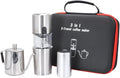 SOTECH 2 in 1 E-grinder Pour Over Coffee Maker Set with Stainless Steel Electric Bean Grinder and Steel kettle Packing Bag