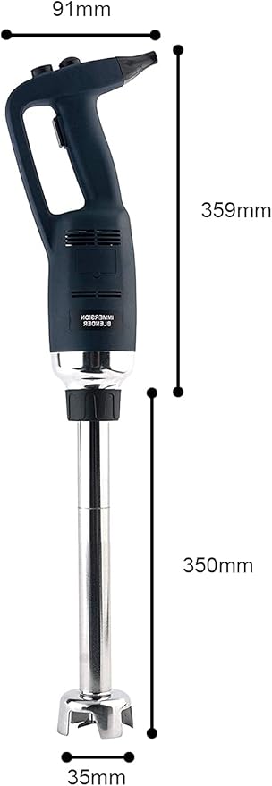 14 in Heavy Duty Immersion Blender Handheld Kitchen Hand Blenders for Kitchen Commercial Mixer Electric 500W Removable Shaft 2500rpm to 15000rpm Emulsifier Blender Handheld