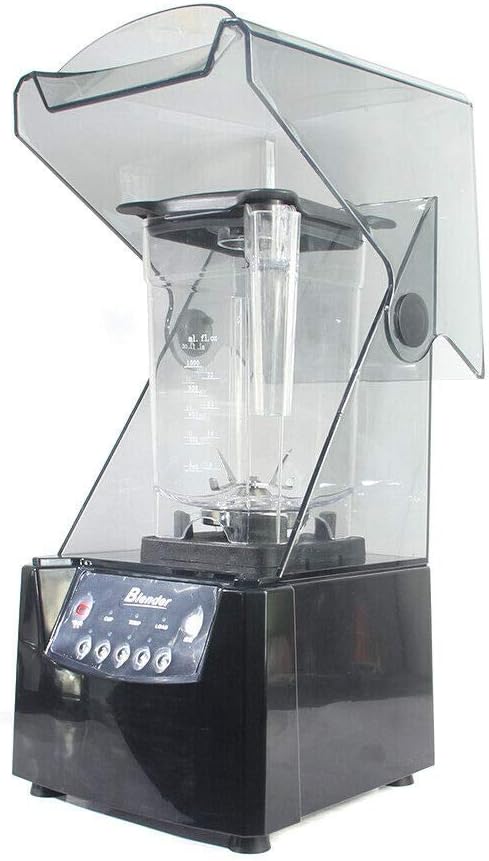 Countertop Smoothie Blender Professional High Speed Blender for Kitchen with 5 Adjustable Speeds Control Blender Smoothie Maker and Blender for IceFruit (60.8OZ Black)