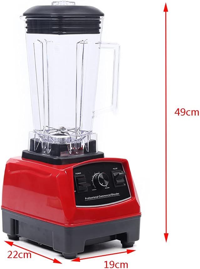 Commercial Blender for Smoothies 1500W Commercial Blender with Soundproof Shield 68 Oz Capacity Self-Cleaning &amp Over-Temperature Protection Food Pusher Blenders for Kitchen Restaurant