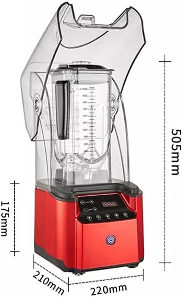 Blender Smoothie Maker with Sound Enclosure Commercial Fruit Juice Smoothie Maker Professional Countertop Blender Silent Broken Wall Cooking Machine for Smoothie Fruits A