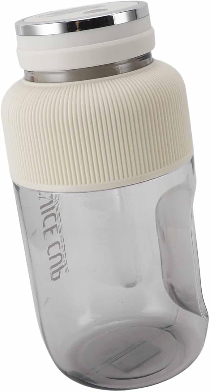 Electric Juicer Cup Mini Blender Bottles USB Rechargeable Portable Fruit Blender with Stainless Steel Blades Electric Mixer for Smoothies and Shakes (White)