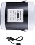 Travel Friendly 12V/24V Rice Cooker Heating Lunch Box Meal Heater Warmer 1.6L Capacity Metal Texture for Car and Homes Car and Home Use Rice Cooker