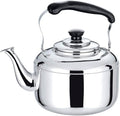 Glass Coffee Maker Water Bottle Metal Glass Coffee Pot Teapot for Stovetop Water Pouring Kettle Coffee Kettle Pour Over Teakettle for Home Household Heating Water KettleSilver-20x12.2x24cm
