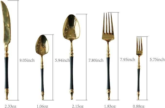 Black Gold Silverware Set for 12 Modern 60 Piece Flatware Cutlery Utensils Set Durable 18/10 Stainless Steel Include Knives Forks and Spoons Tableware Set for Home Kitchen Wedding Mirror Polished