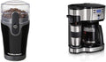 Hamilton Beach Fresh Grind 4.5oz Electric Coffee Grinder for Beans Spices and More Stainless Steel &amp 2-Way Brewer Coffee Maker Single-Serve and 12-Cup Pot Stainless Steel