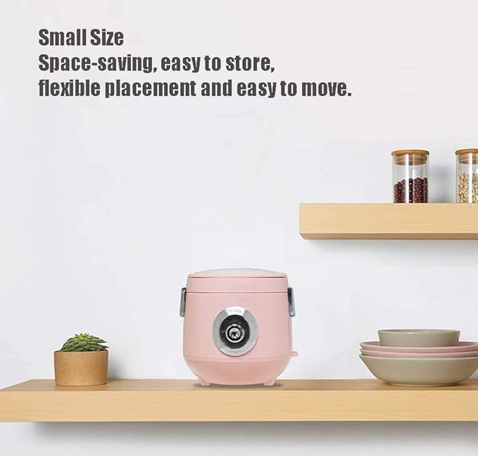Portable Rice Cooker Electric Food Warmer Mini Multicooker With Keep-Warm Function Premium Quality Inner Pot Spatula