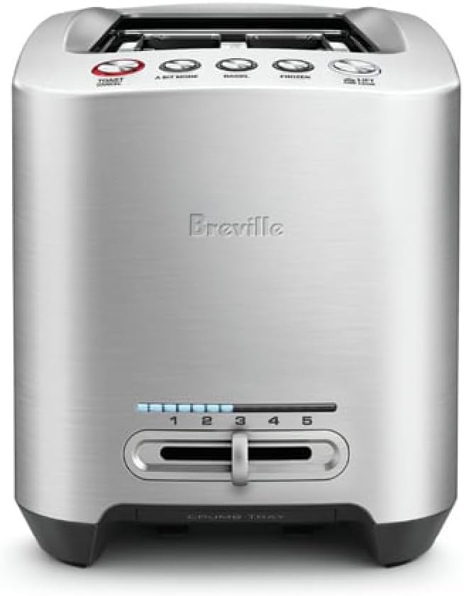 Breville BTA820XL Die-Cast Smart Toaster 2 Slice Brushed Stainless Steel