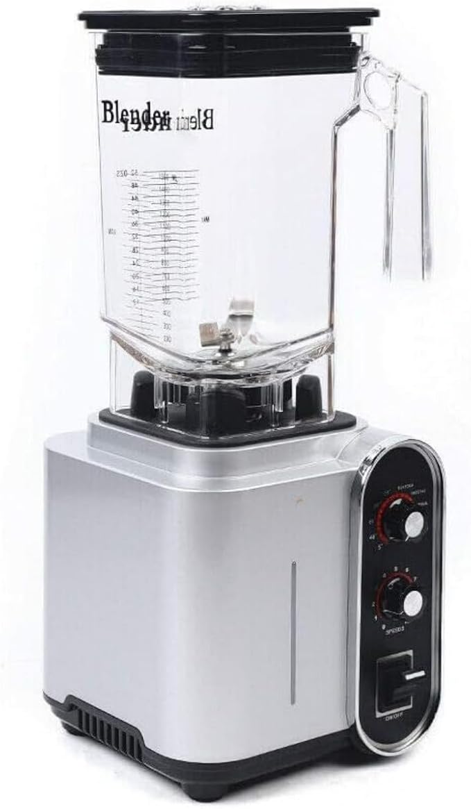 Commercial Smoothies Blender 2200W High Speed Low Noise 1.5L/0.4Gal Fruit Juicer Smoothie Mixer Maker with Timer Professional Countertop Heavy Duty Blender for Ice Crush Shakes
