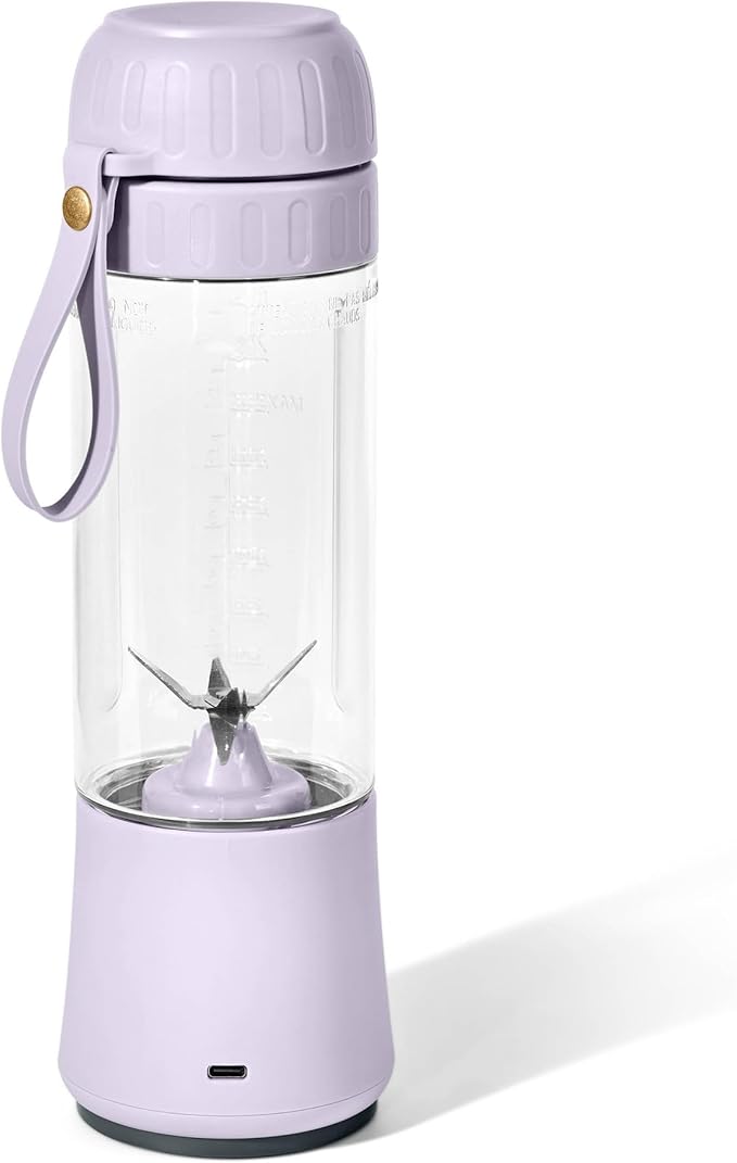 Portable Blender with 14 oz USB Rechargeable and Cordless for Smoothies Shakes &amp More