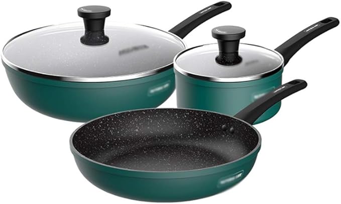 Aluminum Alloy Non Stick Pot Set Multi Functional Cooking Utensils for Household Kitchens Cookware Set