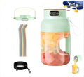 Multifunctional Portable Juicer Cup with Digital Display 2024 New Large Capacity Electric Juicing CupPortable Juicer BlenderPortable Smoothie Blender on the Go (Green)