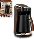 Zunate Electric Turkish Greek Coffee Maker 550W 250ML Single Cup Machine with Included Cup &amp Spoon for Home Office Travel Brewing