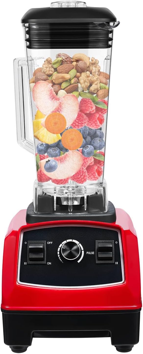 Home/Commercial Blender with 2200W Motor 68oz Jar 6 Stainless Steel Blades Variable Speed Control and Self-Cleaning - Ideal for Smoothies Ice and Various Beverages