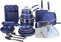 Cookware Set 23 Piece Nonstick Pots and Pans Set Bakeware Set Kitchen Induction Cookware Metal Utensil Oven &amp Dishwasher Safe