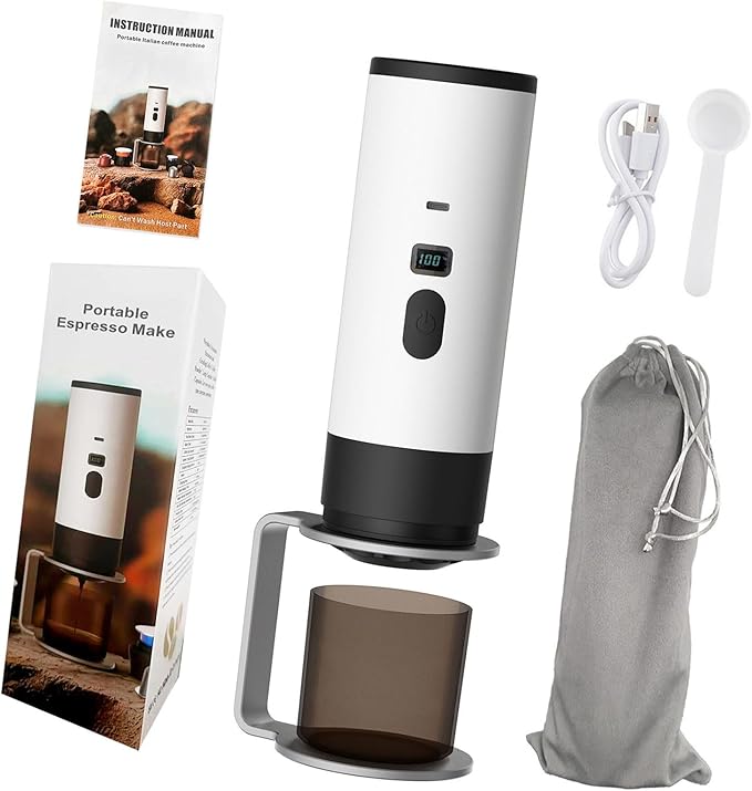 Single Button Operations Capsuled Coffee Maker Detachable Parts Fast Systems Portable Design For Car Camping