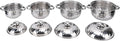 Kitchen Tools Stainless Steel Soup Pot Set 4Pcs Dual Handles Stockpot