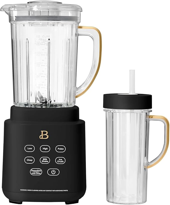 B- PowerExact Blender System High-Performance Blender with Multiple Speed Settings Powerful Motor Durable Blades &amp Large Capacity Jar Ideal for Smoothies (Black Sesame)