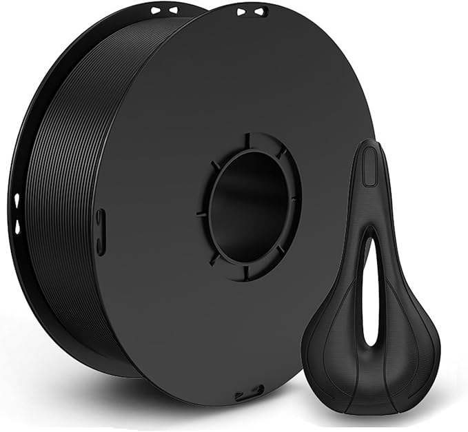 for ANYCUBIC ABS Filament 3D Printing PLA Impact Resistance Temperature Resistance 3D Printer Filament for Kobra 3 Max S1C(Black)