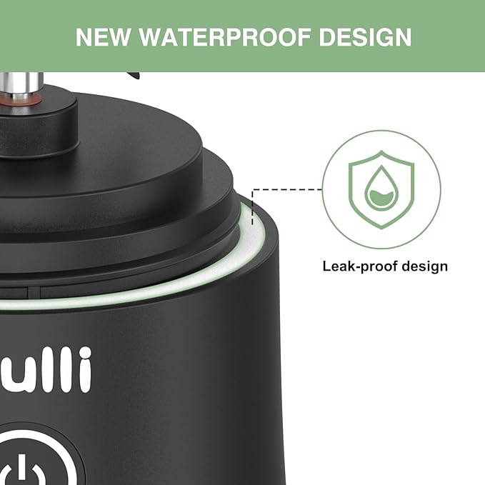 Mulli Upgraded Personal Blender17oz Portable Blender for Shakes &amp Smoothies USB-C Rechargeable BPA-Free with Leak-Proof Lid &amp Straw Lid Dishwasher Safe Cups