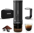 Portable Espresso Machine Self-Heating Travel Espresso Maker with USB-C Charging Compatible with Ground Coffee &amp NS Capsules All-in-One Travel Kit with Carrying Bag &amp Stand