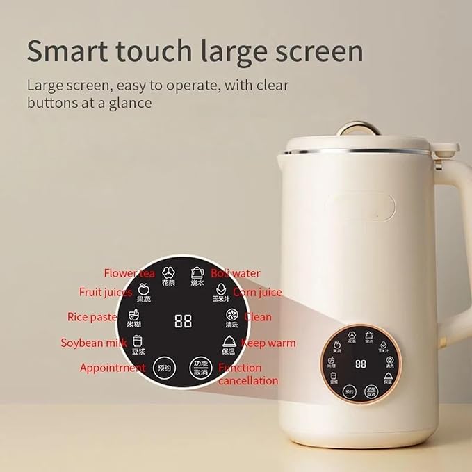 1L Soya Milk Machine Electric Wall Breaking Machine Soybean Milk Maker Fresh Juice Blender Nut Milk Maker Food Blender 110V/220VA