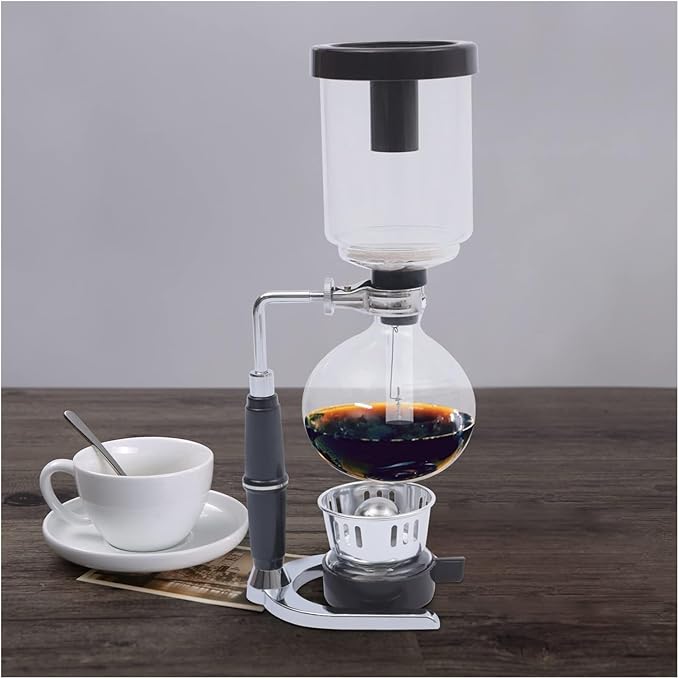 Glass Siphon Coffee MakerBorosilicate Syphon Pot for Home Coffee Shop Bar Tabletop Brewer