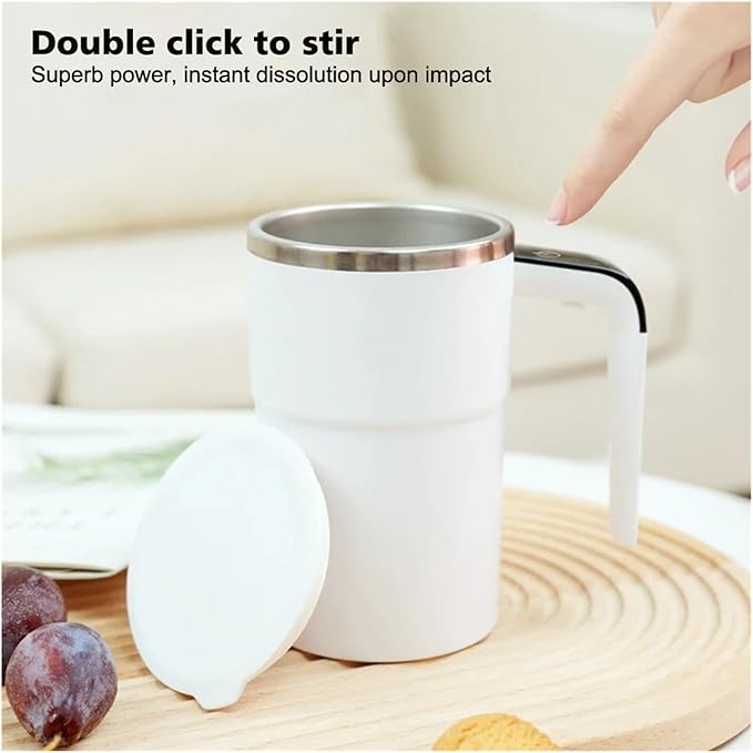 Self Stirring Coffee Mug Automatic Mixing Cup Touch Control Digital Temperature Display 304 Stainless Steel Multifunctional Mixing CupElectric Stirring Cup