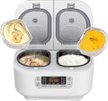 1.5L Home Rice Cooker – Double Inner Pot Multi-Functional with 12H Timer &amp Keep-Warm Ideal for (Family/Everyday Use)