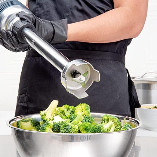 Restaurantware ATTACHMENT ONLY: Hi Tek 14 Inch Immersion Blender Attachment 1 Dishwashable Blending Shaft - Blender Sold Separately Durable Stainless Steel Blender Attachment