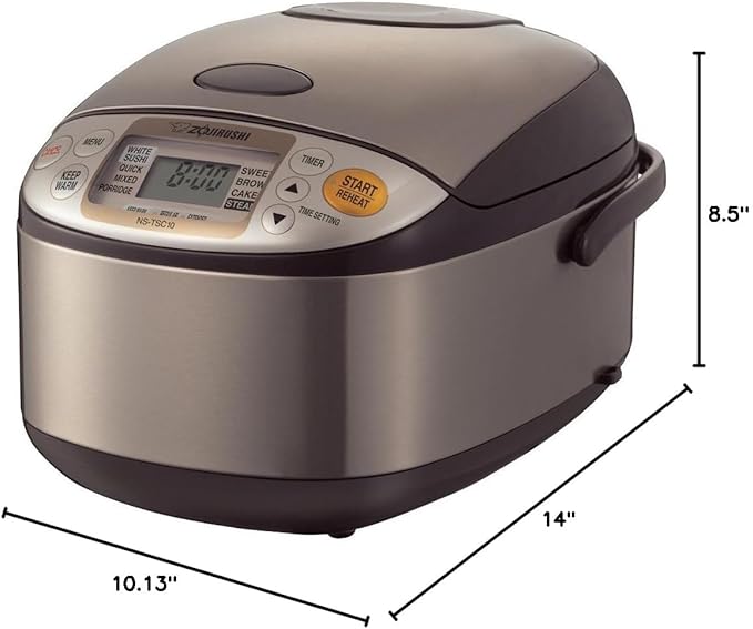 Zojirushi NS-TSC10 5-1/2-Cup (Uncooked) Micom Rice Cooker and Warmer 1.0-Liter