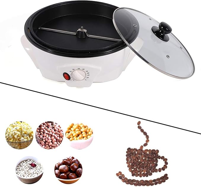 Electric Coffee Maker 0-240 ° C Temperature Adjustment And Timer Coffee Roasters With A Capacity 800g Home Use Peanuts Tea Barley Chestnut Melon Seed Popcorn SoyBeans
