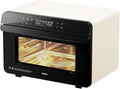 ROABM Toaster Oven Air Fryer Combo R-BOX White 23QT Countertop Convection Steam Oven Rapid Steam Bake Air Fry Broil Dehydrate Defrost Ferment Steam Self-Clean Touchscreen Control